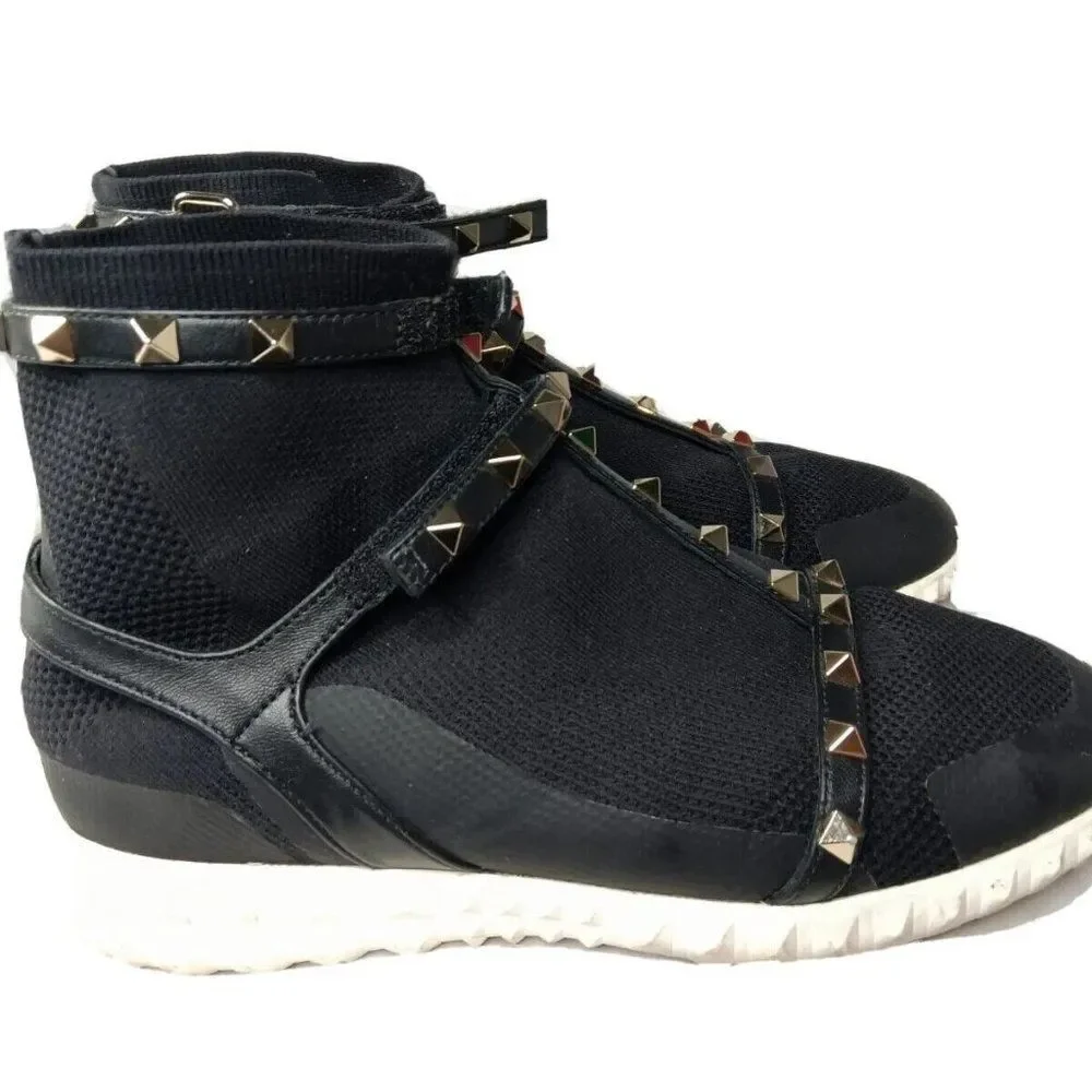 Valentino Garavani Rockstud Body-Tech Sock Sneaker Womens Size 7 Shoes EU 37
